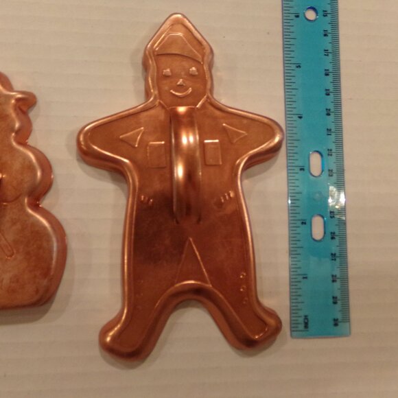 Vintage Cookie Cutters Christmas Gingerbread Man Tree Snowman - Picture 4 of 6